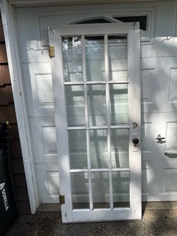 Old wood door