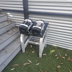Power Block Adjustable Dumbbell Set With Stand