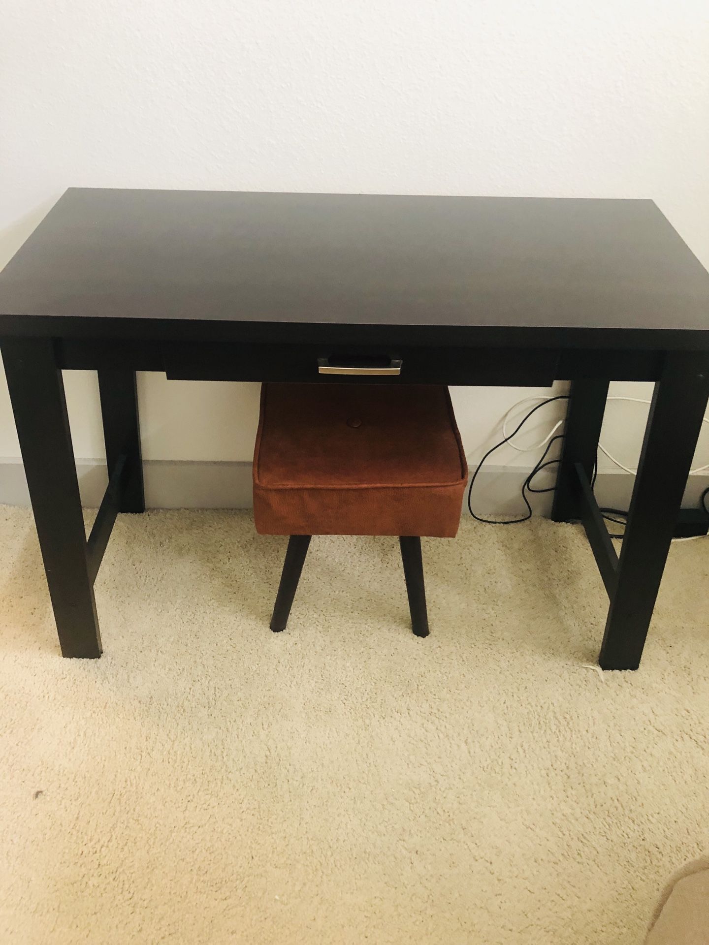 Small Espresso Writing Desk with or without stool