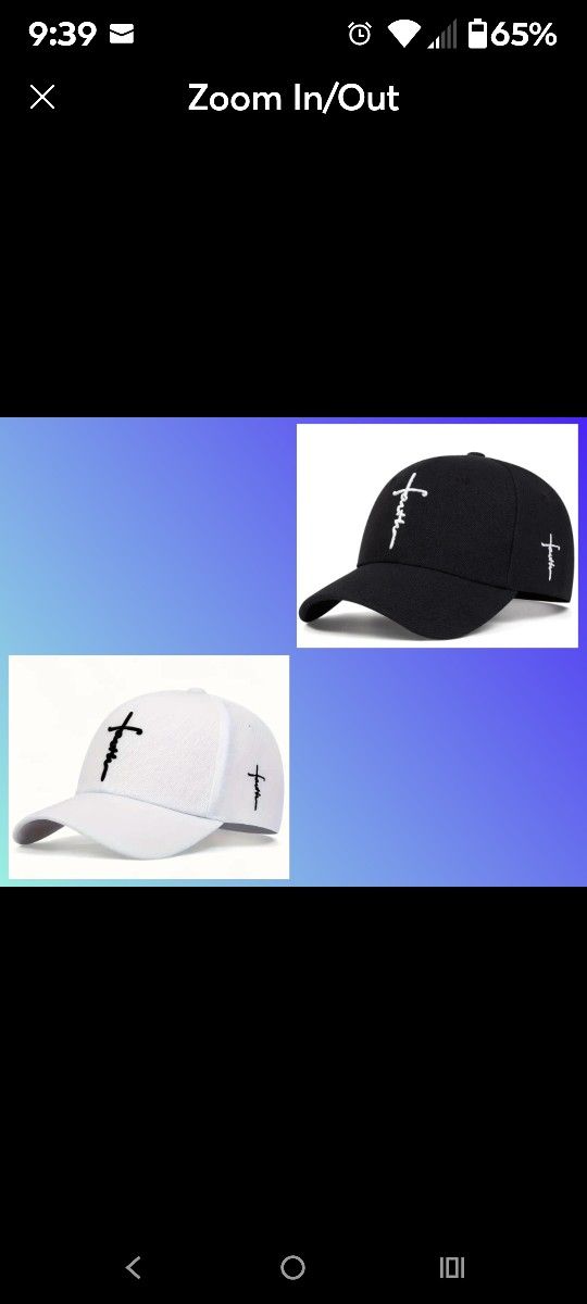 Bundle Of 2 Cross Faith Baseball Caps Unisex
