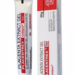 PLACENTA EXTRACT GEL,  AYURVEDIC REGENERATING EFFECT New (Pack of 1) 20gm Made in India