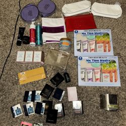 Assorted beauty products