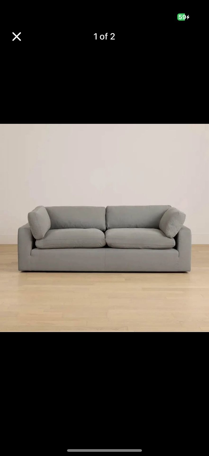 City Furniture Grey Couch