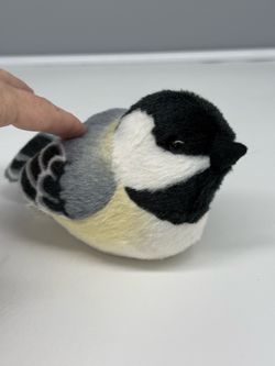 Wild Republic Audubon Black-Capped Chickadee plush toy Sound Works!