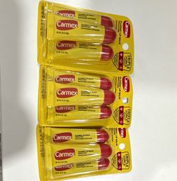 Carmex Lip Balm 3-Pack Bundle – Brand New & Sealed (9 Tubes Total) 0.35 oz