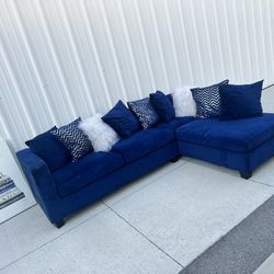 Beautiful Royal Blue Sectional