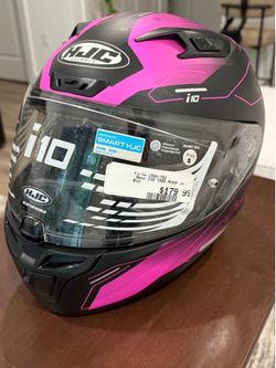 New HJC space I10, full face, motorcycle helmet size  small pink and black
