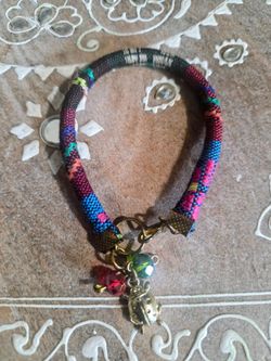 Hand Wooven Multicolor Ladybug Bracelet Made In Mexico