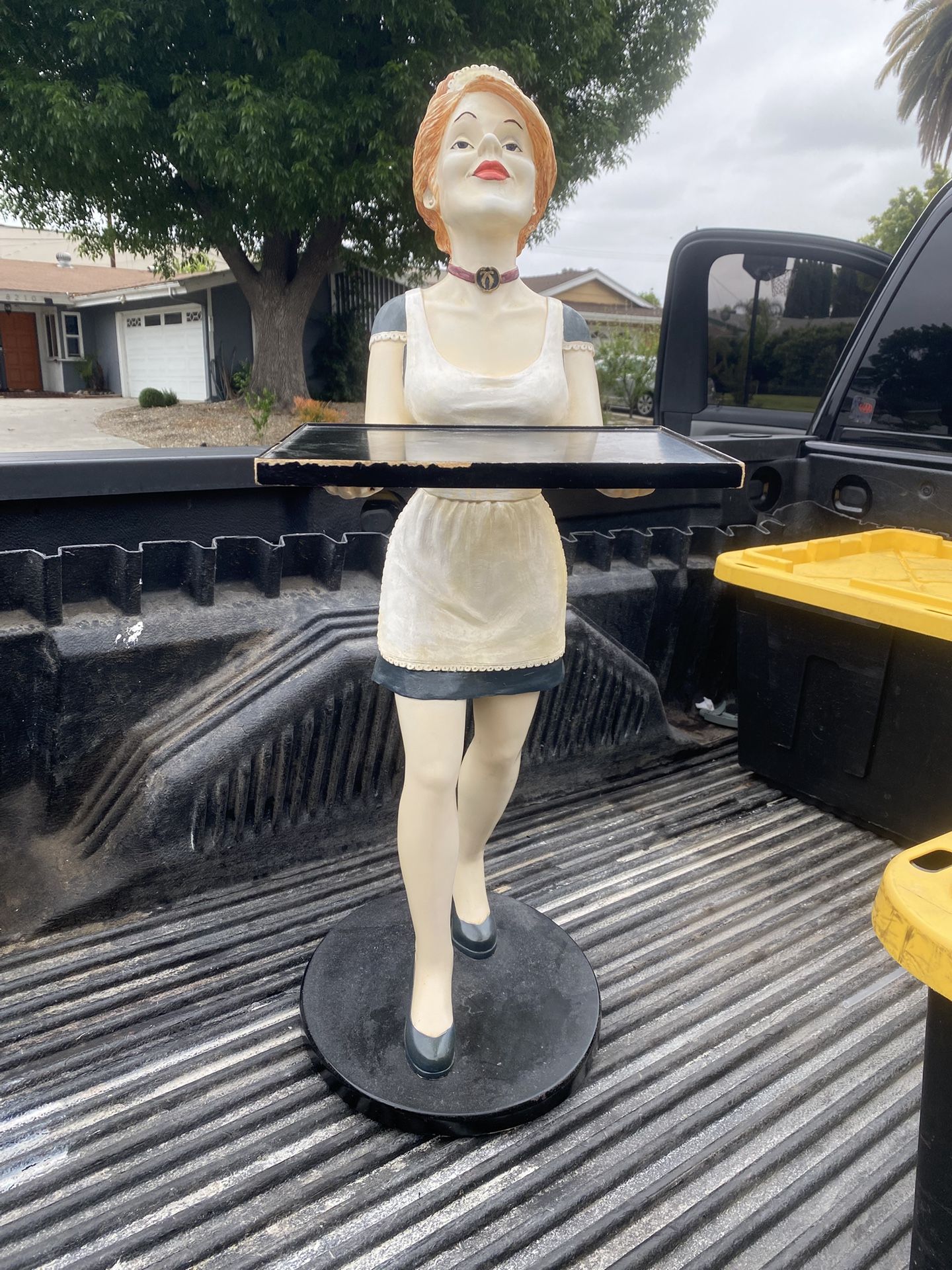 Bombay Company EMMA The French Maid Statue Side Table 35" Tall