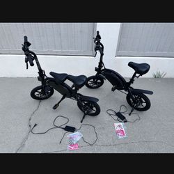 2 Jetson Bolt Pro Folding Electric Bikes