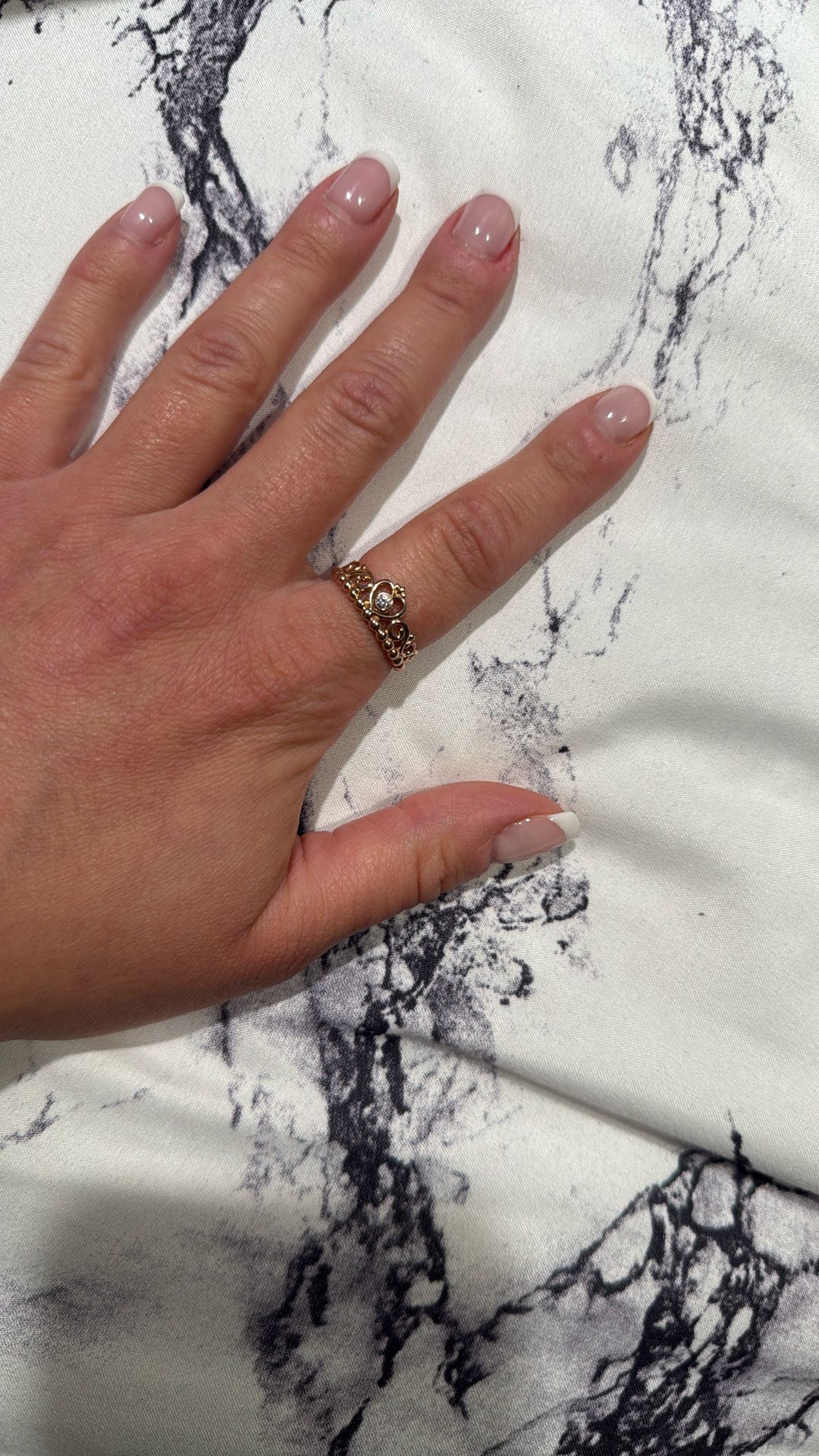Pandora 14k Rose Gold Plated Ring Size 7