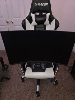 ( Bundle ) 4K / 2K Curved Ultra Gear LG Monitor + Gaming Chair + PS5 Controller