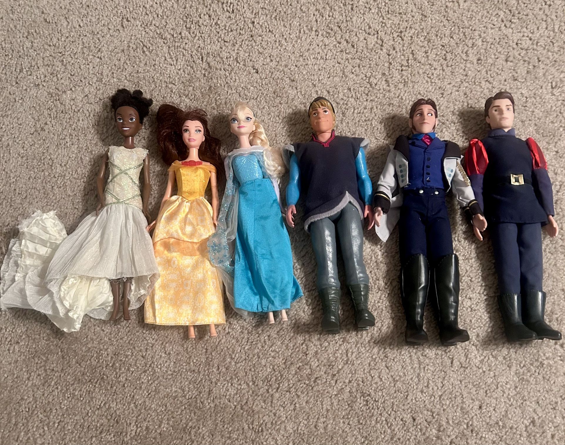 Disney Princess Doll Set Frozen Beauty And The Beast Princess And The Frog Etc