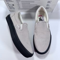 Vans Skate Slip-On Tan Black Sneakers Men Size 9.5 Women Size 11