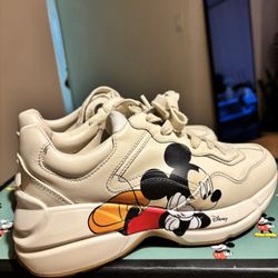 Original! Zapatillas Gucci Mickey Mouse