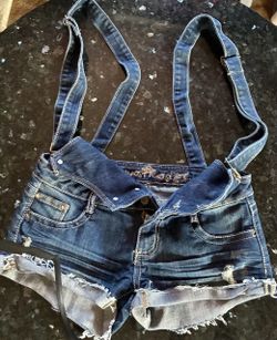 Almost famous overall shorts