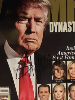Donald Trump POTUS Autographed Magazine with COA