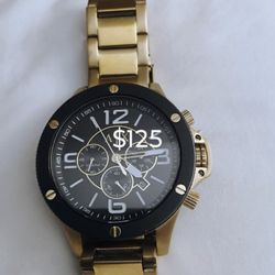 Armani Watch ,Gold Band Metal Bracket 