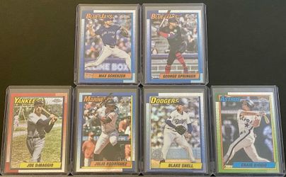 2025 Topps Update Series 1990 Topps Chrome Baseball Mojo Cards (Lot of 6)