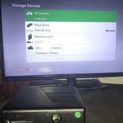 Xbox 360 Console Bundle With 5 Games Fast Shipping