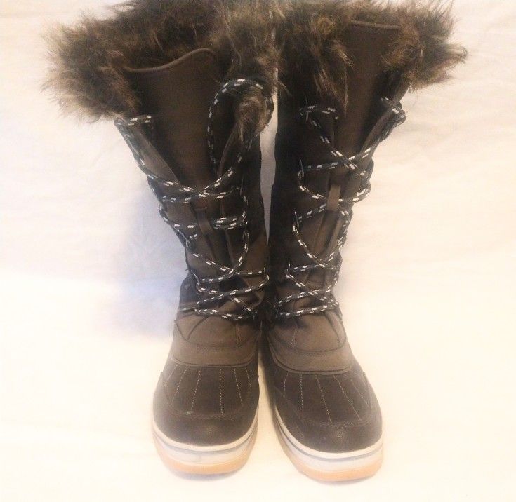 Fur-Lined Brown Winter Boots 