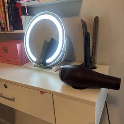 VEVOR White Salon Wall Mount Stations Styling Classic Locking Storage Beauty Salon Spa Equipment Barber Stations