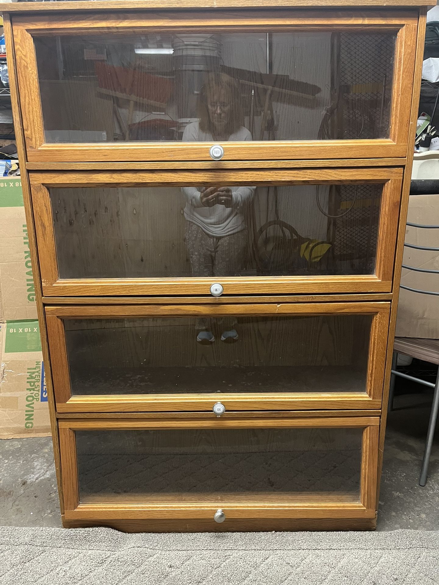 3’w Bookcase Shelves With Doors 15101