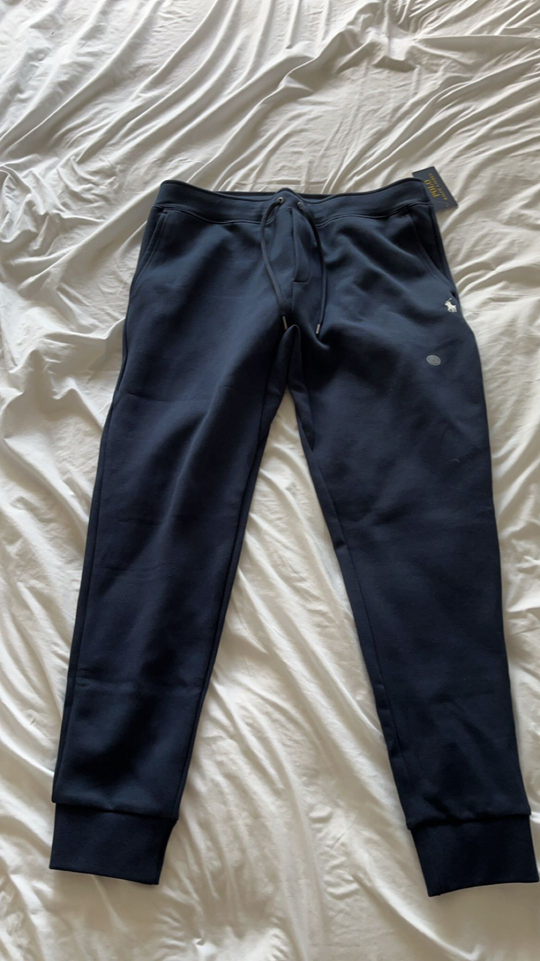 Ralph Lauren Tech Fleece Pants Blue Large Never Worn (retail 125$)