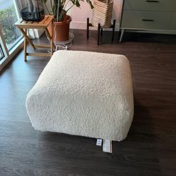 Oversized Boucle Pouf From CB2