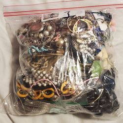 One Gallon Bags Stuffed Full Of Necklaces And More