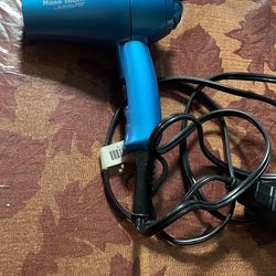 BaBylissPRO Nano Titanium Travel Dryer, Blue