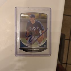 Seager Brother Autographed Cards