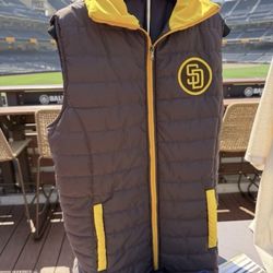 San Diego Padres Puffer Vest Size XL
