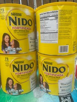Nido fortificada $25 cada lata si lleva 2 latas o más puedo hacer por $21 cada lata