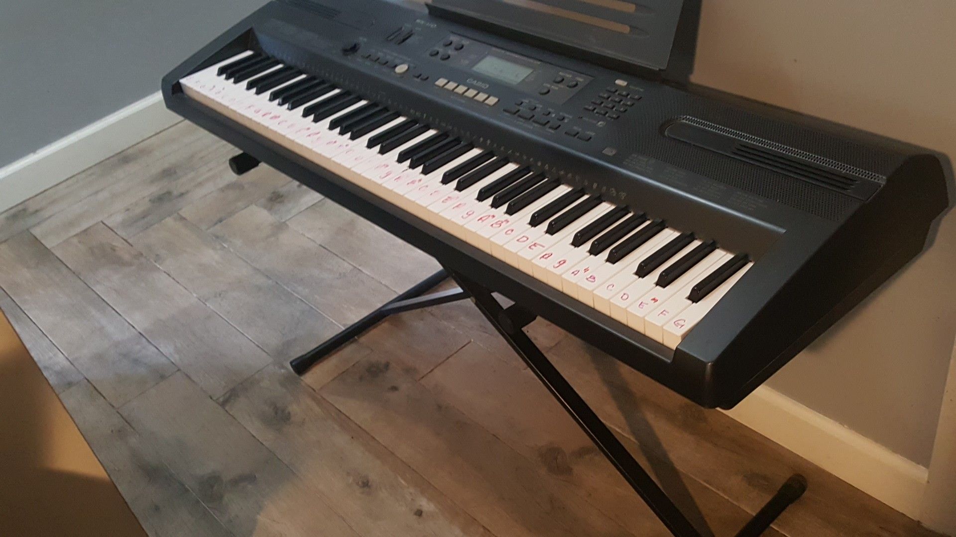 Casio wk 110 keyboard with stand