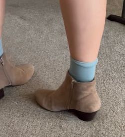 Silky suede boots
