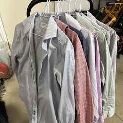 Men’s Long Sleeve Dress Shirts, $5 Each Shirt