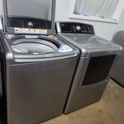 LG SET STEAM WASHER AND ELECTRIC DRYER 