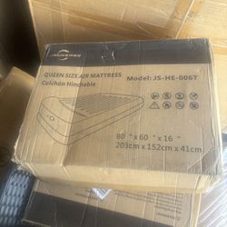 Air Mattress Blowup Camping Equipment Queen Bedroom Furniture 