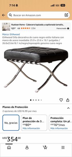 Banco de piel / Leather bench