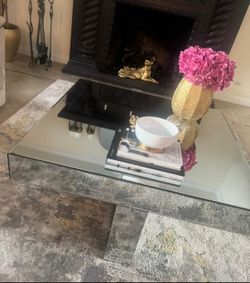 Mirrored coffee table