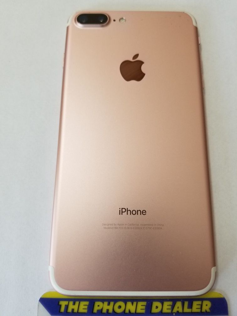 Unlocked iphone 7 Plus 256g Rose Gold excellent clean imei