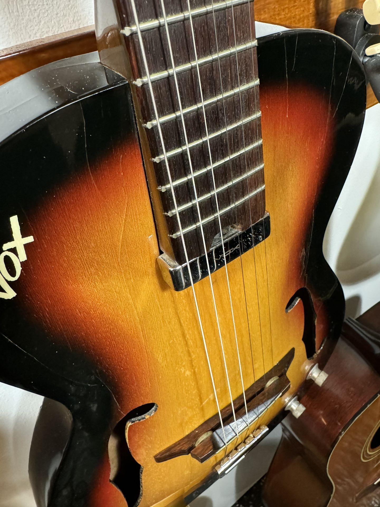 Vintage 60s Vox Student Prince Thinline Hollowbody Guitar