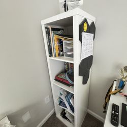 White Bookcase Unit
