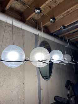 Creative Glass Bell Pendant Lamp Set 4