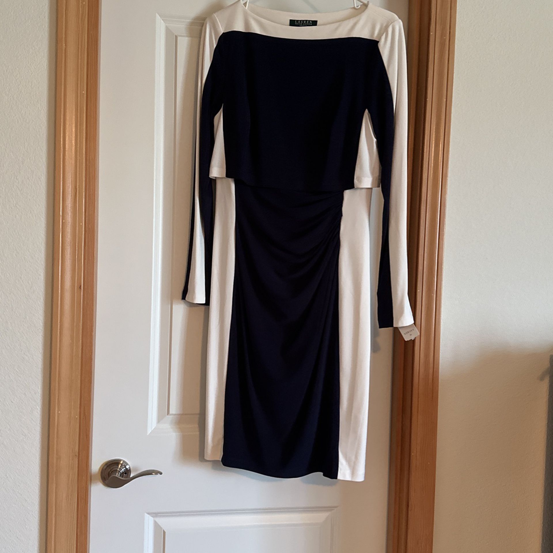 Elegant Ralph Lauren (blue-white) Dress