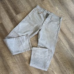 501 Grey Jean Botton Fly 30x32