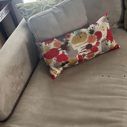 Suede gray sofa  used