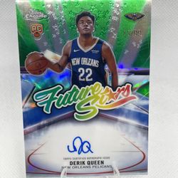 2025-26 Topps Chrome Future Stars Green Refractor Derik Queen RC ROOKIE AUTO /99