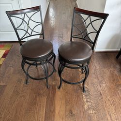 Swivel Counter Stool with back support 